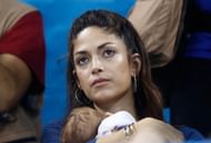 Nicole Phelps at Rio Olympics 2016 with son Boomer